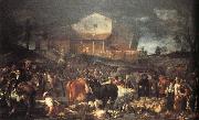 CRESPI, Giuseppe Maria The Fair at Poggio a Caiano oil painting picture wholesale